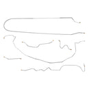 1963-65 Buick Riviera Power Drum Complete Brake Line Kit 6pc, Stainless