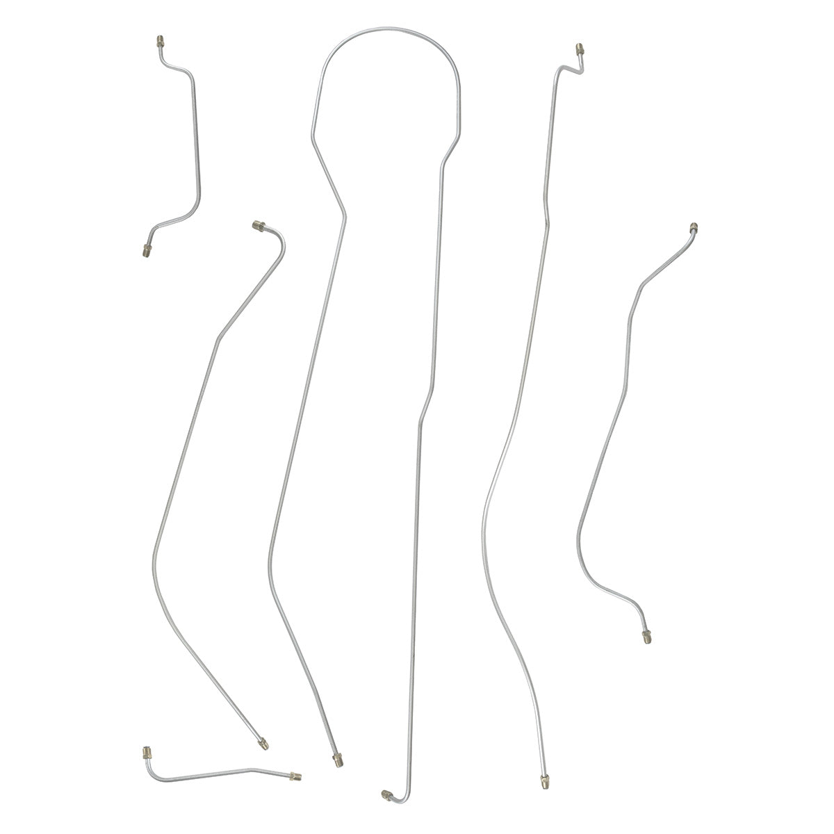 1940 Cadillac Series 52 123" WB Complete Brake Line Kit 6pc, Stainless