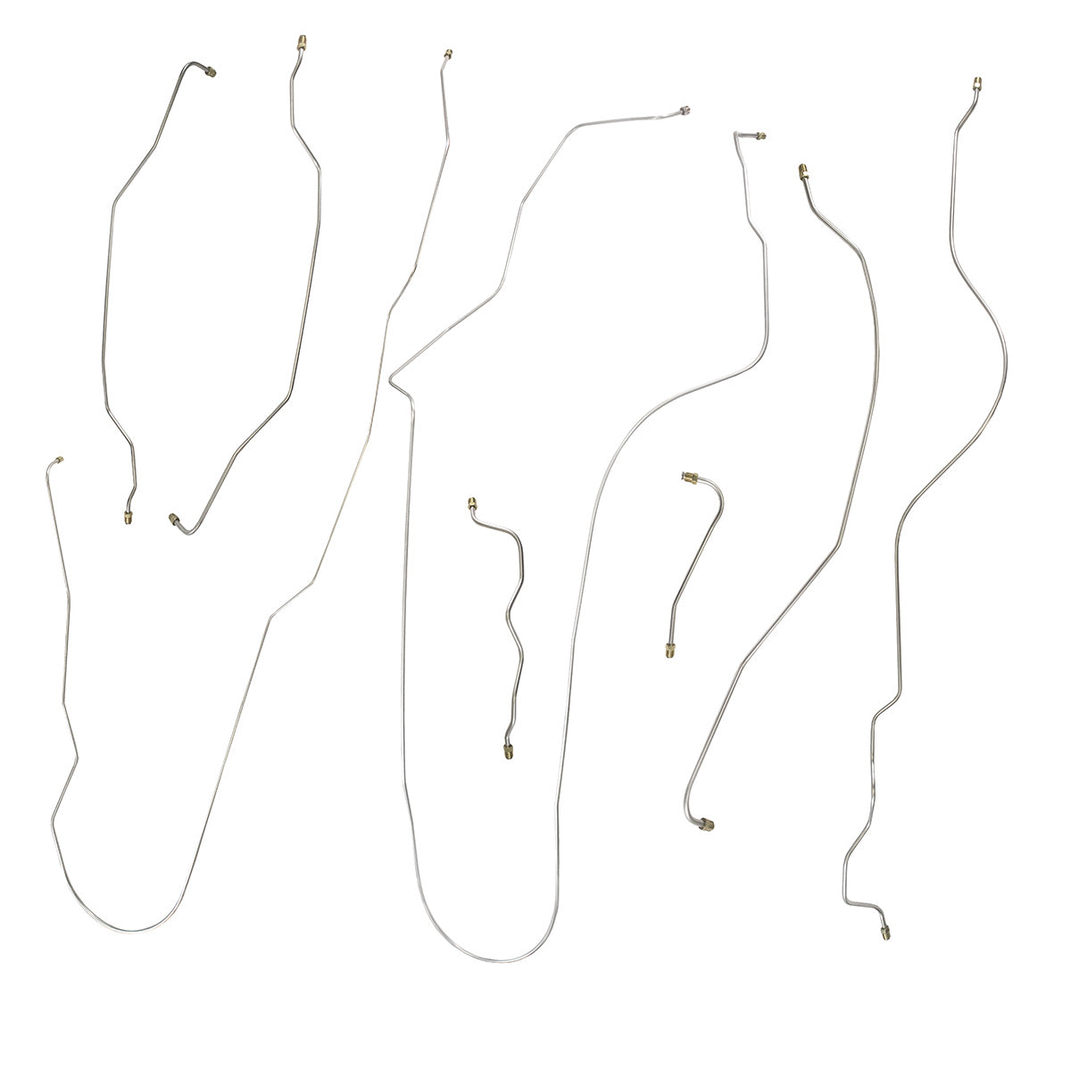 1948 Cadillac Series 75 136" WB Complete Brake Line Kit, Stainless