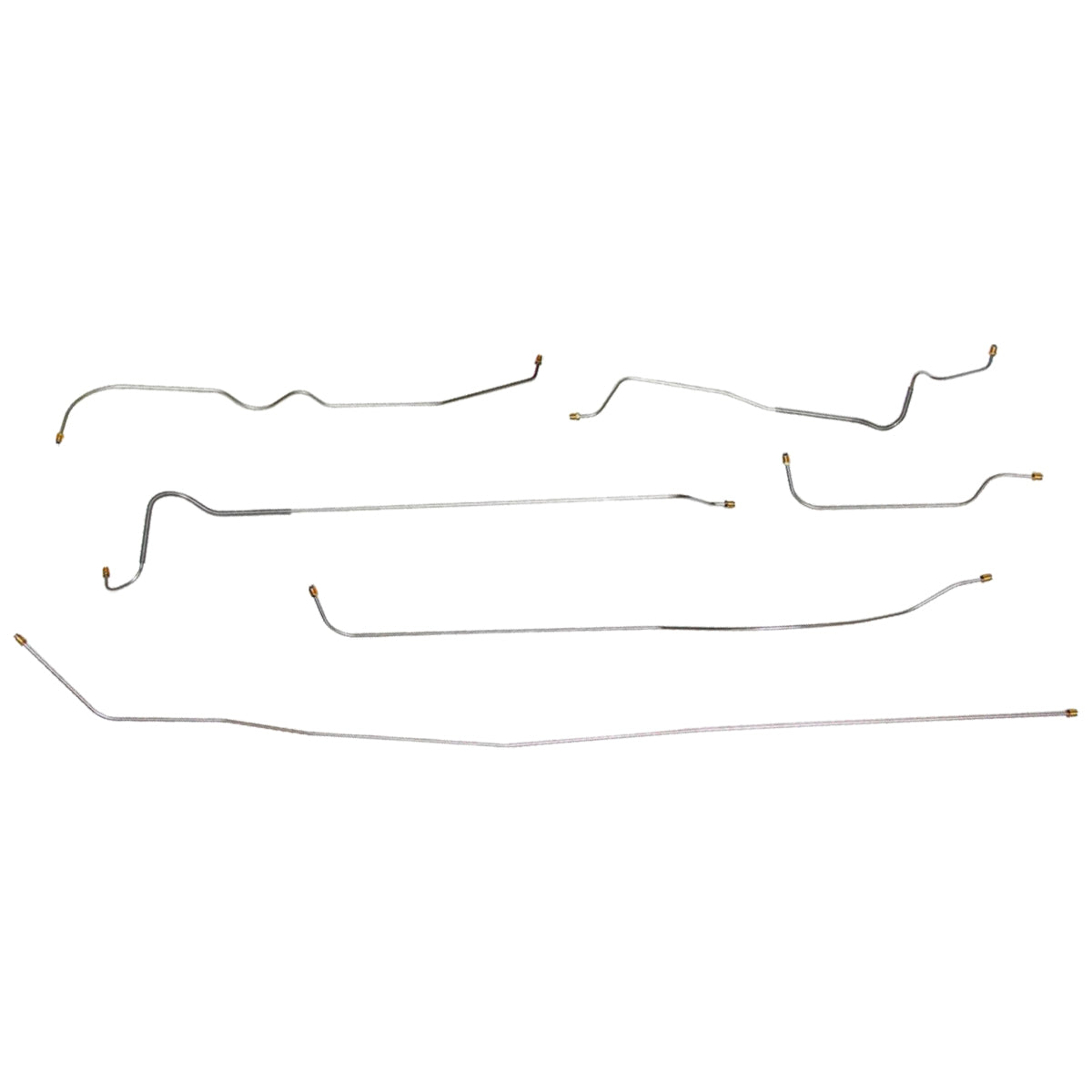 1952-53 Cadillac Series 62 126" WB Complete Brake Line Kit, Stainless