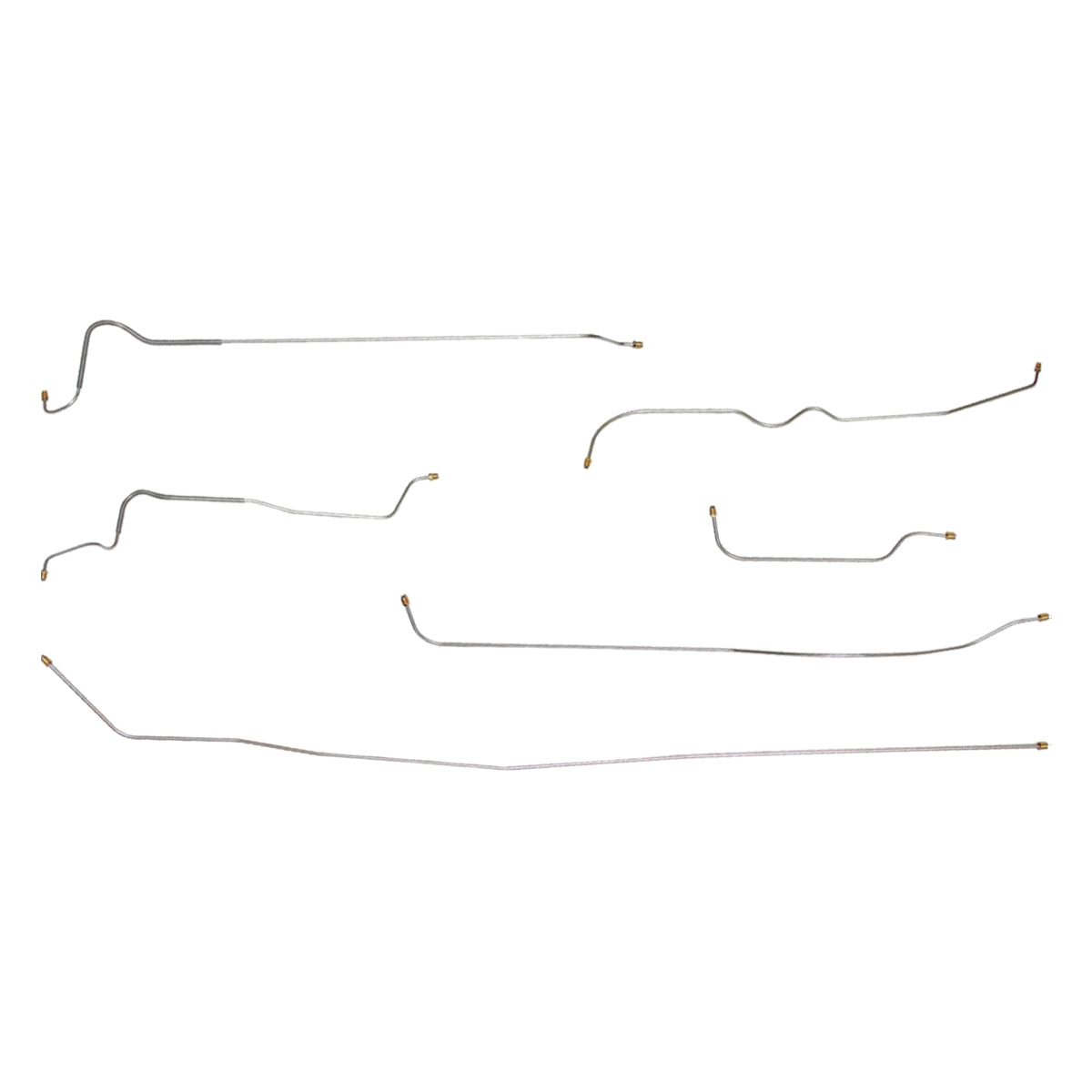 1952-53 Cadillac Series 60 130" WB Complete Brake Line Kit 6pc, Stainless