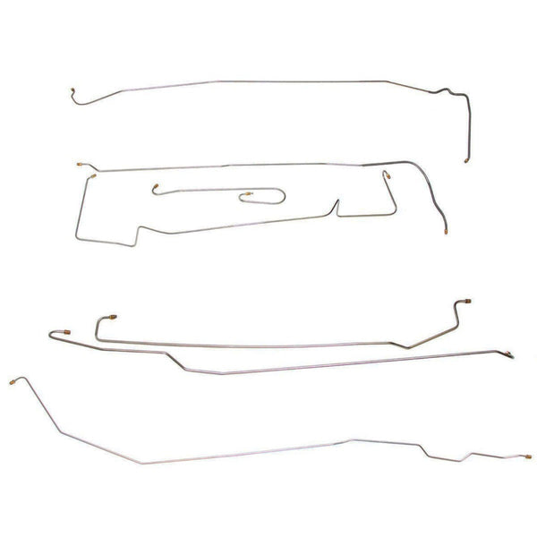 1957 Cadillac Series 62 129" WB Manual Brake Line Kit 7pc, Stainless