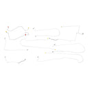 2000-04 Cadillac Seville Four-Wheel Disc w/ABS Complete Brake Line Kit 10pc, Stainless