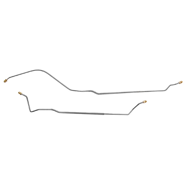 1967 Chevrolet Camaro Mono Or Multi-Leaf Rear 3/16" Rear Axle Brake Lines 2pc, Stainless