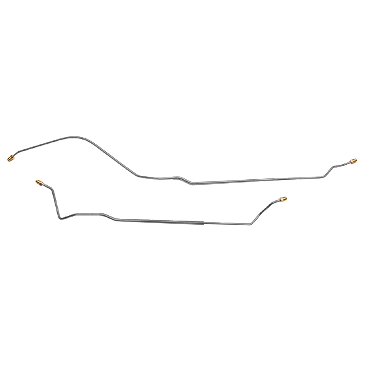 1967 Chevrolet Camaro w/Multi-Leaf Rear 3/16" Rear Axle Brake Lines 2pc, Stainless