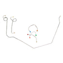 1969 Chevrolet Camaro Power Disc Front Brake Line Kit 5pc, Stainless