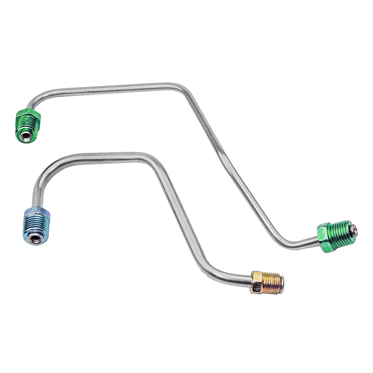 1971-80 Chevrolet Pontiac Camaro/Firebird 1971-74 Nova 1973-74 Apollo Omega 3/16", 1/4" Power Disc Brake M/C Lines 2pc, Stainless
