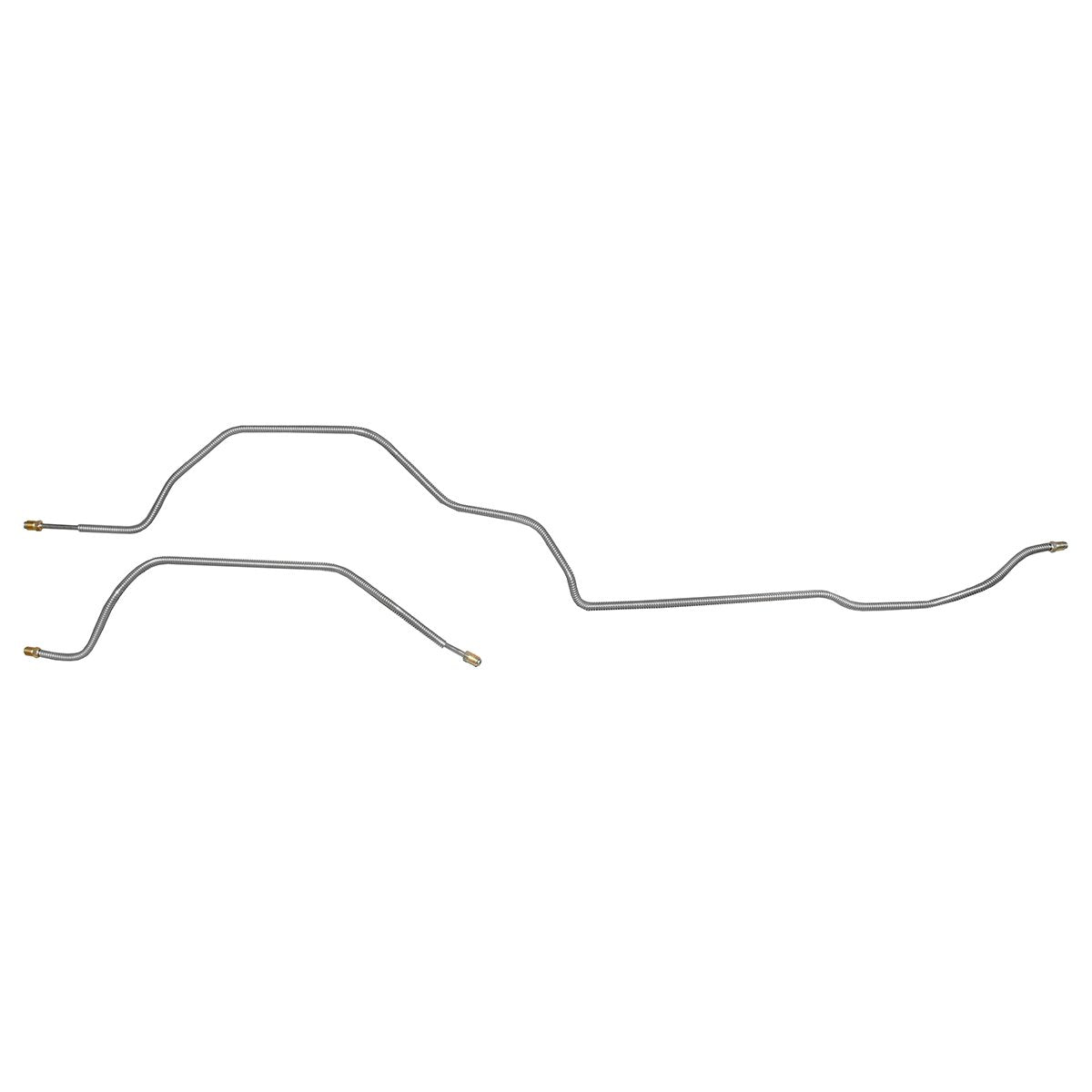1976-81 Camaro Firebird Power DIsc Rear Axle Brake Line Kit, 2pc, Stainless