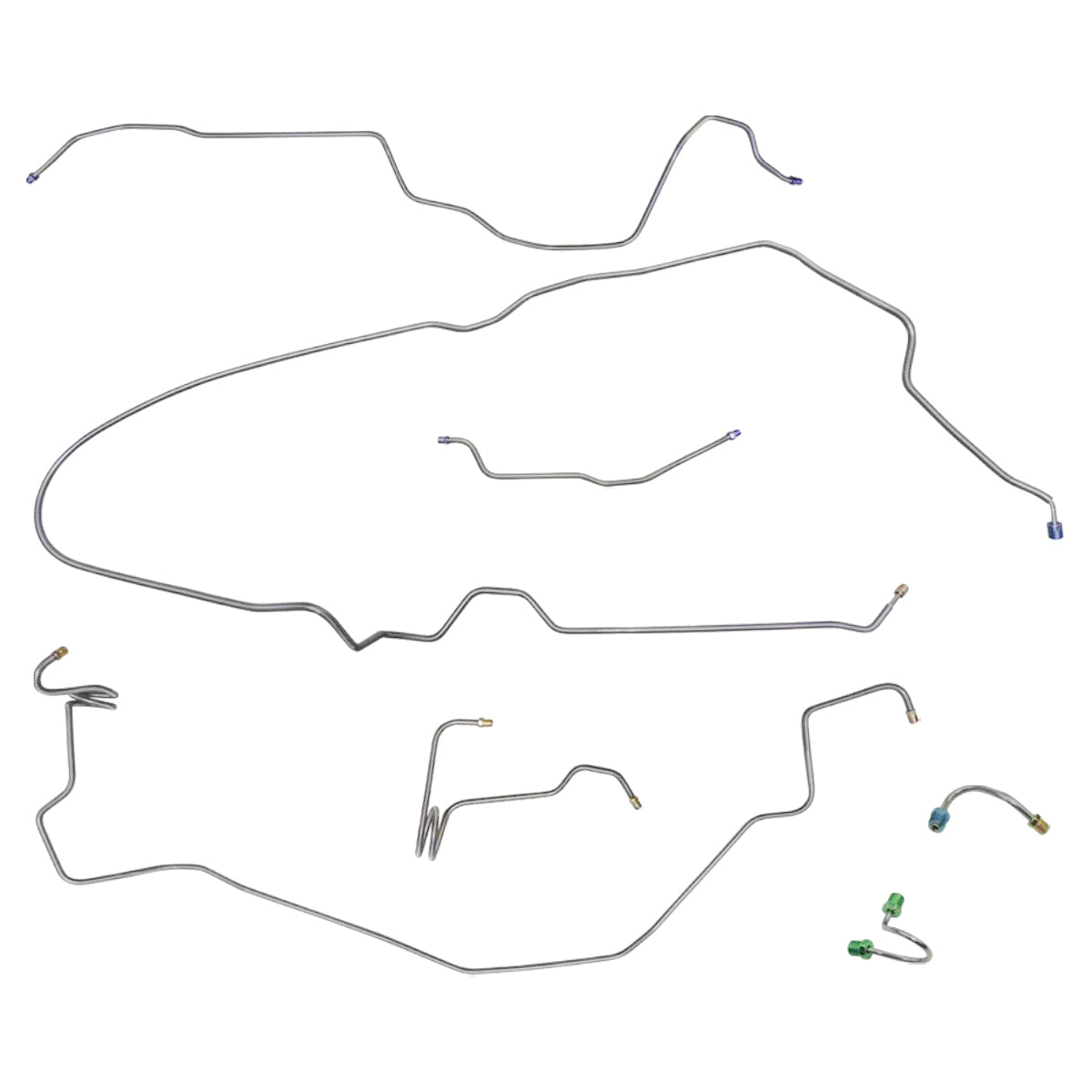 1978-80 Chevrolet Camaro Z-28 (Only) Manual Disc Brake Line Kit 7pc, Stainless