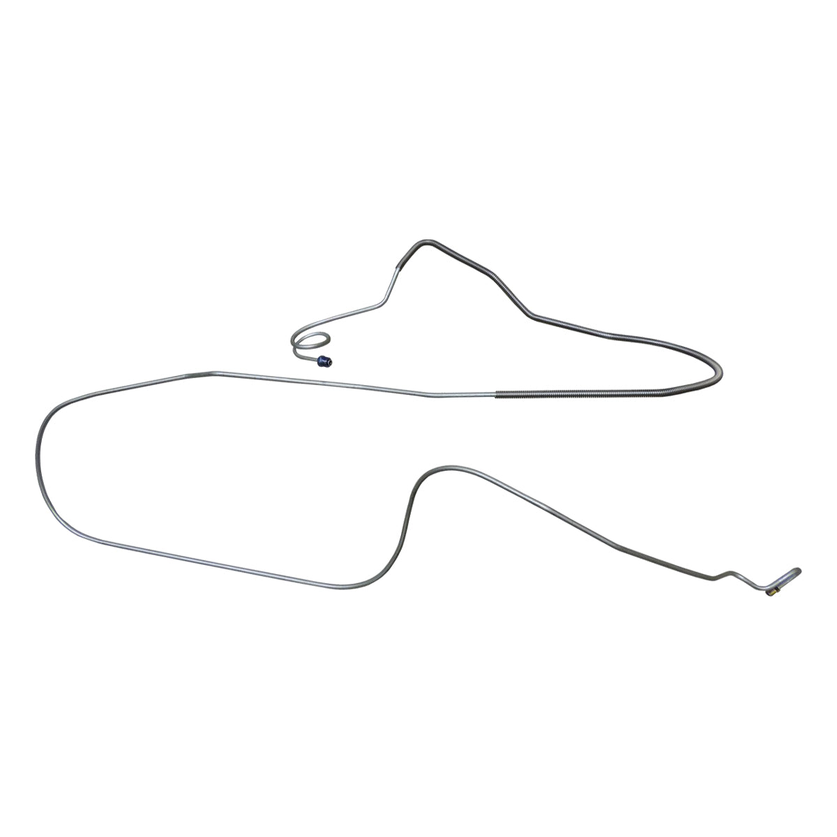 1982-83 Chevrolet Camaro Power Disc 1/4" F to R Brake Line w/Standard Fittings 1pc, Stainless