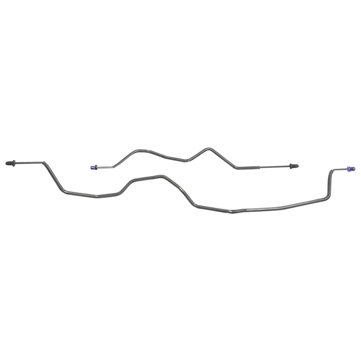 1993-97 Chevrolet Camaro Disc Brakes w/o TC 3/16" Rear Axle Brake Lines 2pc, Stainless