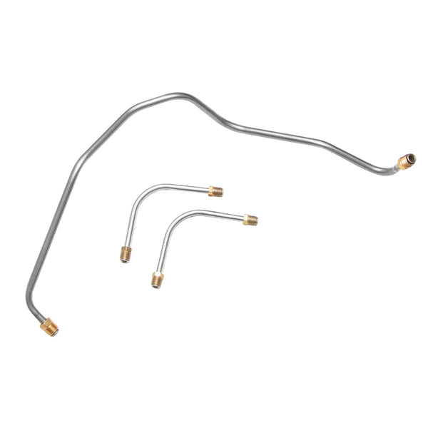 1970-72 Chevrolet Camaro 302CID-350HP Holley Dual-Feed 3/8", 5/16" Pump to Carb Lines 3pc, Stainless