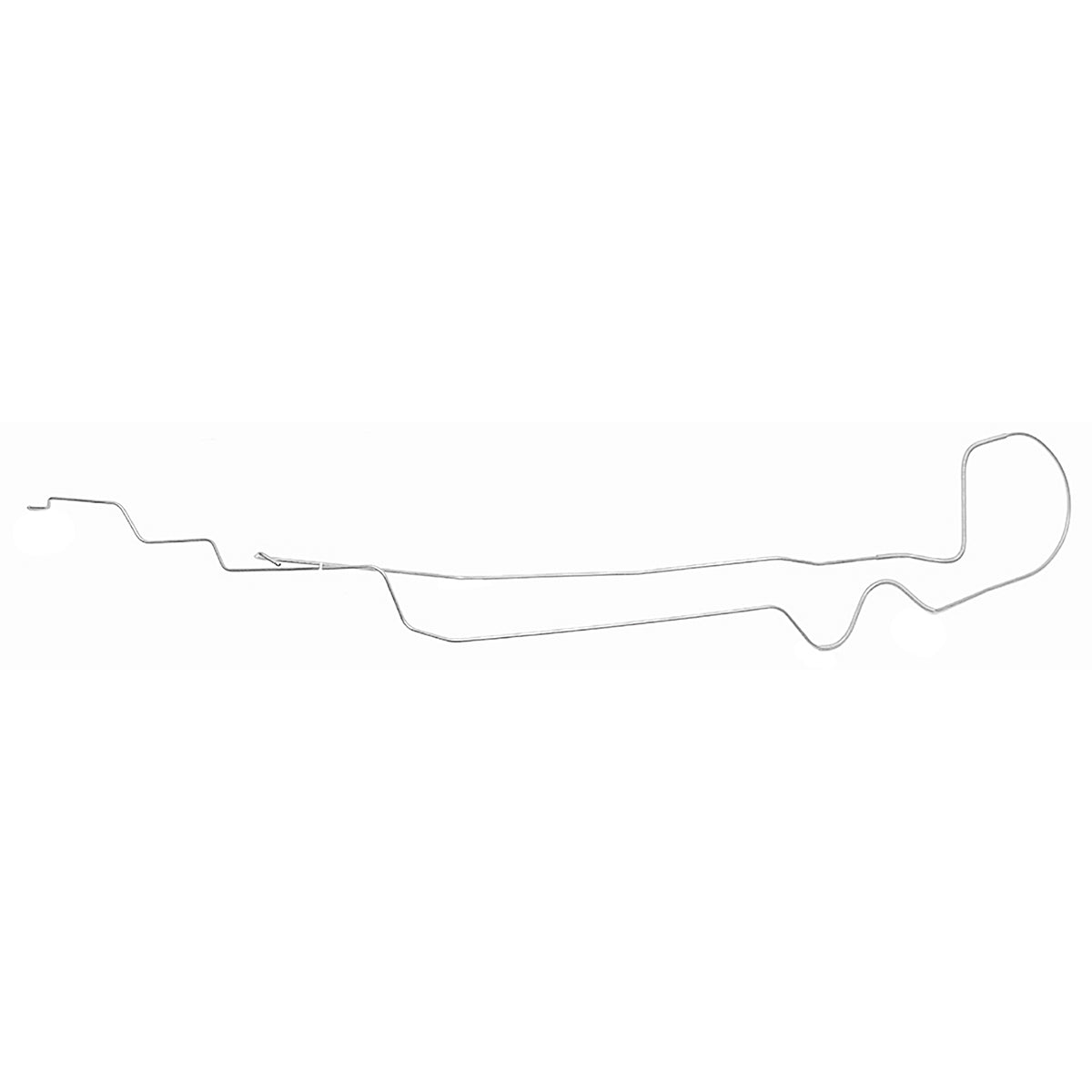 1969 Chevrolet Camaro PS Routing) 1/4" Fuel Return Line 1pc, Stainless