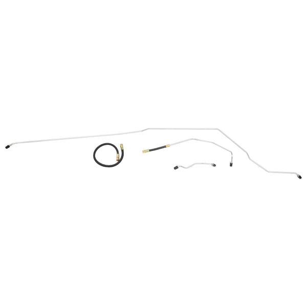 1988-92 Chevrolet Camaro V8 FI (DS Routing) Tank to Pump 3/8" Main Fuel Lines 3pc, Stainless