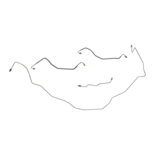 1976-77 Chevrolet El Camino/SS Manual Disc Front Brake Line Kit 4pc, Stainless