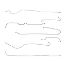 1936 Chevrolet Standard 109" WB Drum Brake Line Kit 6pc, Stainless