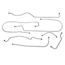 1938 Chevrolet All 112.3" WB Knee Action Front Axle Complete Drum Brake Line Kit 7pc, Stainless