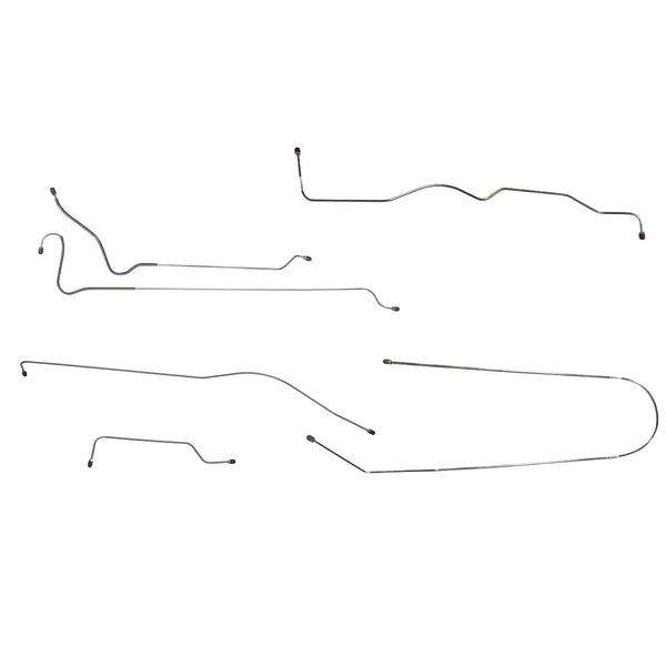 1952 Chevrolet Special Hardtop Complete Drum Brake Line Kit 6pc, Stainless