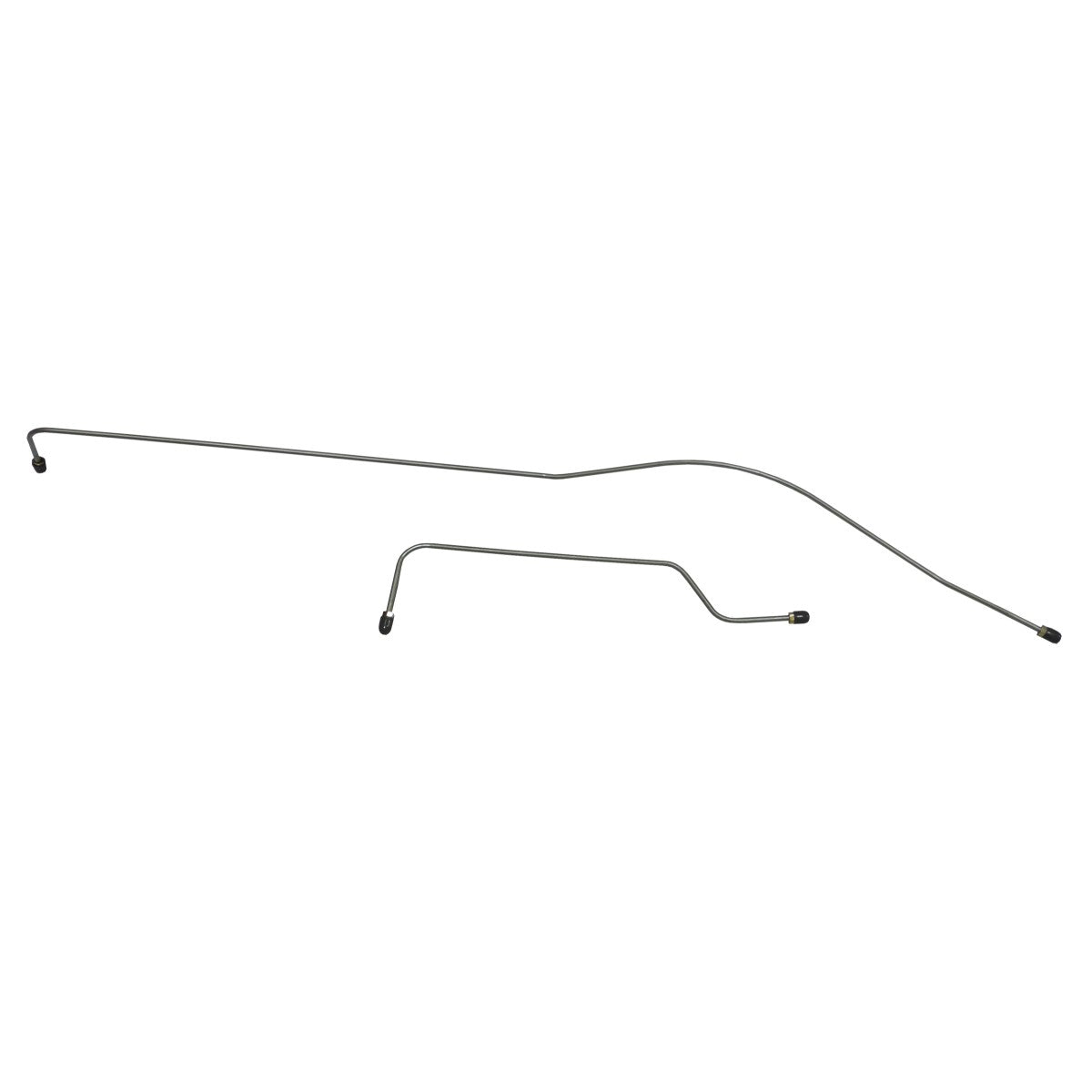 1953-54 Chevrolet Special Hardtop 3/16" Rear Axle Drum Brake Lines 2pc, Stainless
