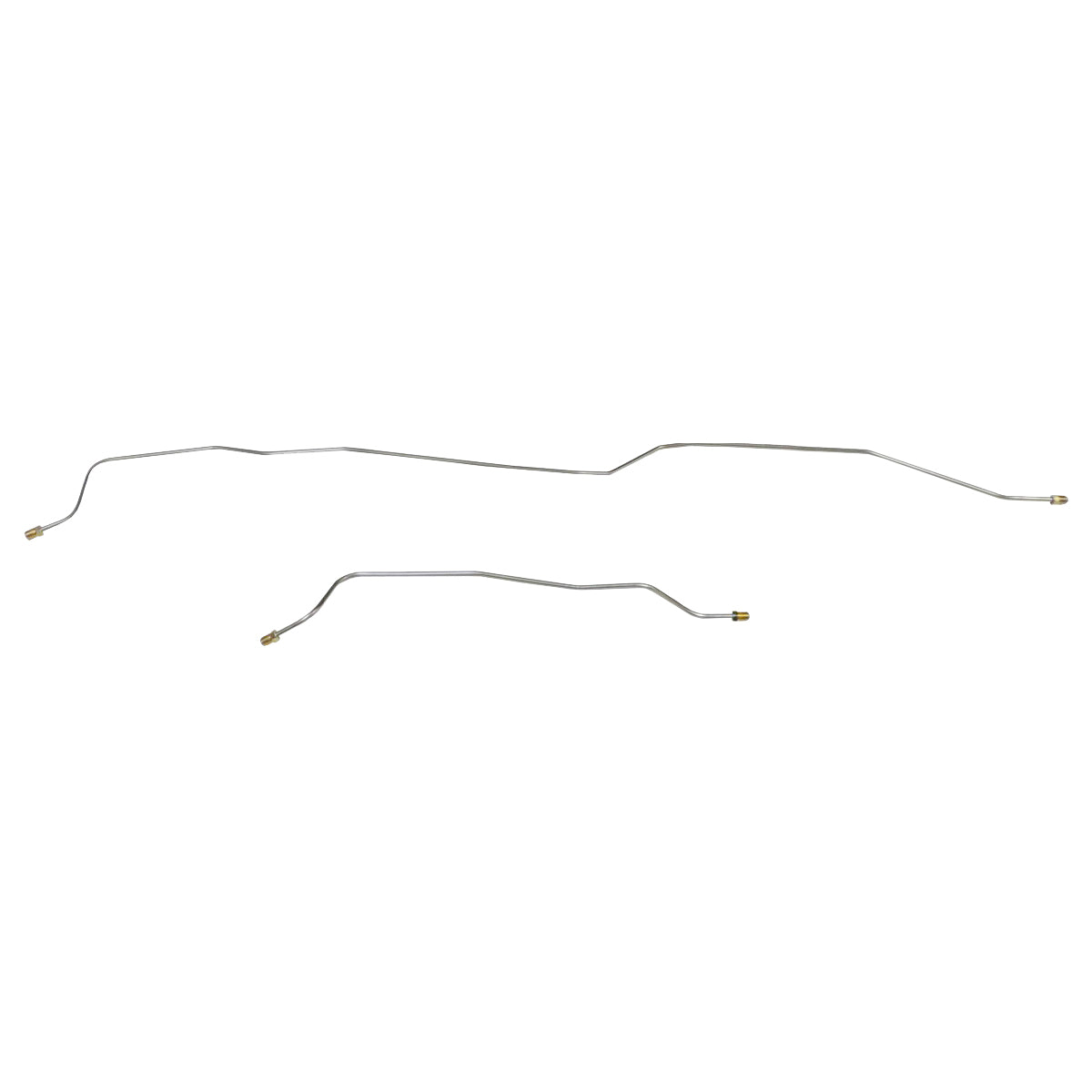 1957 Chevrolet Bel Air 3/16" Rear Axle Brake Lines 2pc, Stainless