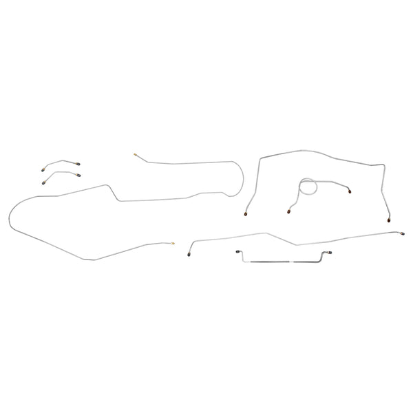 1958 Chevrolet Impala Manual Drum Brake Line Kit 7pc, Stainless