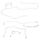 1959-61 Chevrolet Impala Manual Drum Brake Line Kit 7pc, Stainless