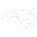 1962-64 Chevrolet Impala Manual Drum Brake Line Kit 7pc, Stainless