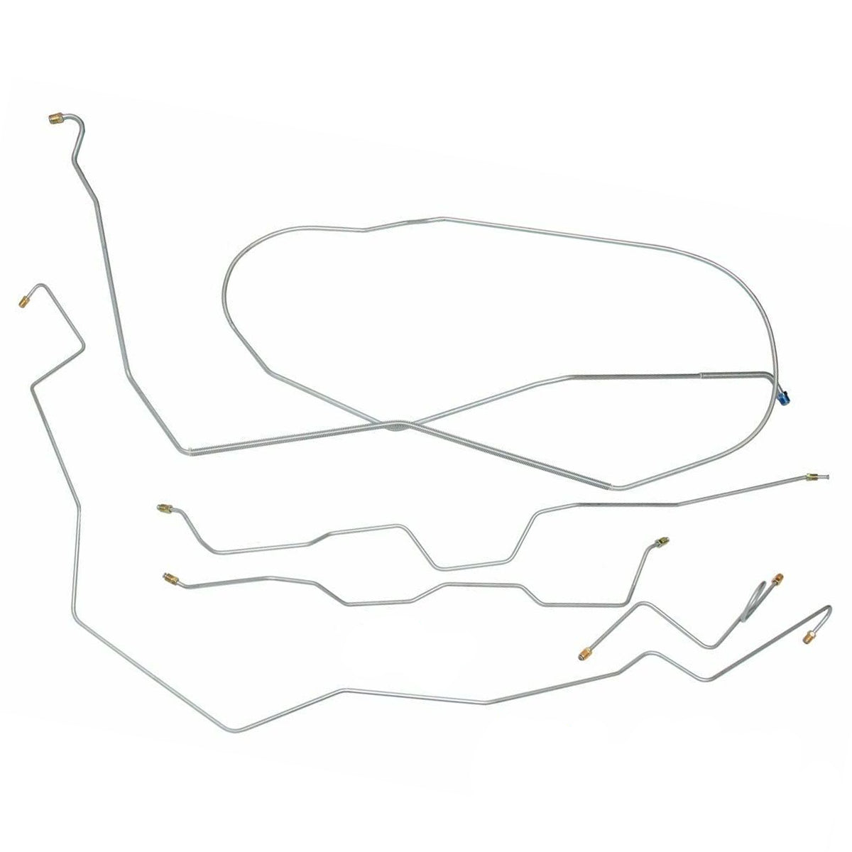 1967-68 Chevrolet Impala/SS (Conversion Kit Upgrade) Hardtop Power Disc Brake Conversion Line Kit 5pc, Stainless