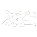 1995-96 Chevrolet Caprice Wagon (Only) Power Disc w/Rear Drum Brake Line Kit 9pc, Stainless