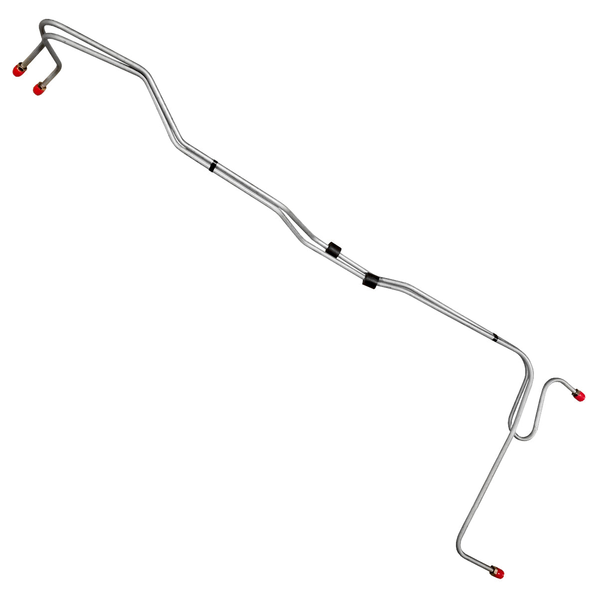 1967-68 Chevrolet Impala Big Block T400 (12" Spacing and Expansion Loop) 5/16" Trans Cooler Lines 2pc, Stainless