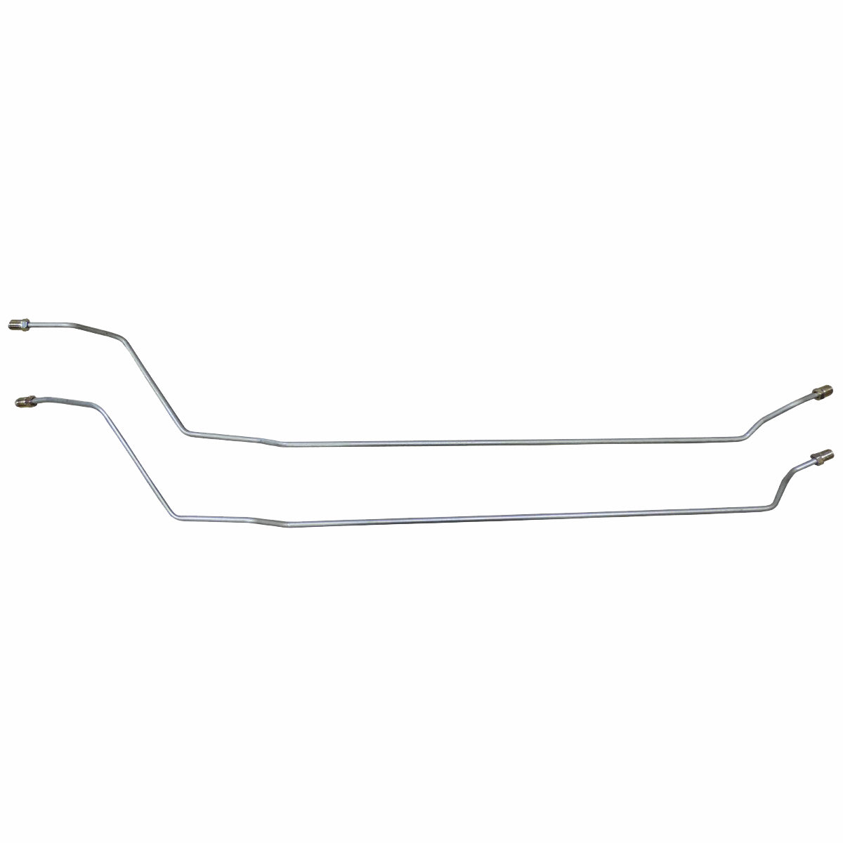 1964-66 Chevrolet Chevelle Malibu El Camino Rear Axle Brake Lines, 2pc Stainless