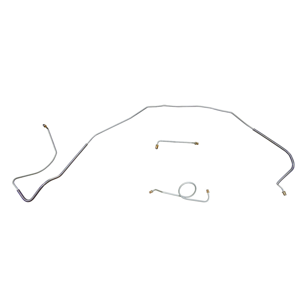1966 Chevrolet Chevelle SS Manual Drum Front Brake Line Kit 3pc, SS Only, Stainless