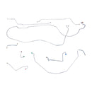 1967 Chevrolet Chevelle Malibu (Non-SS) Hardtop Power Disc Brake Line Kit 8pc, Stainless
