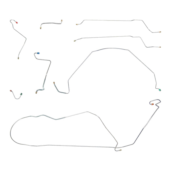 1967 Chevrolet Chevelle/Malibu Convertible Power Disc Brake Line Kit 8pc, Stainless