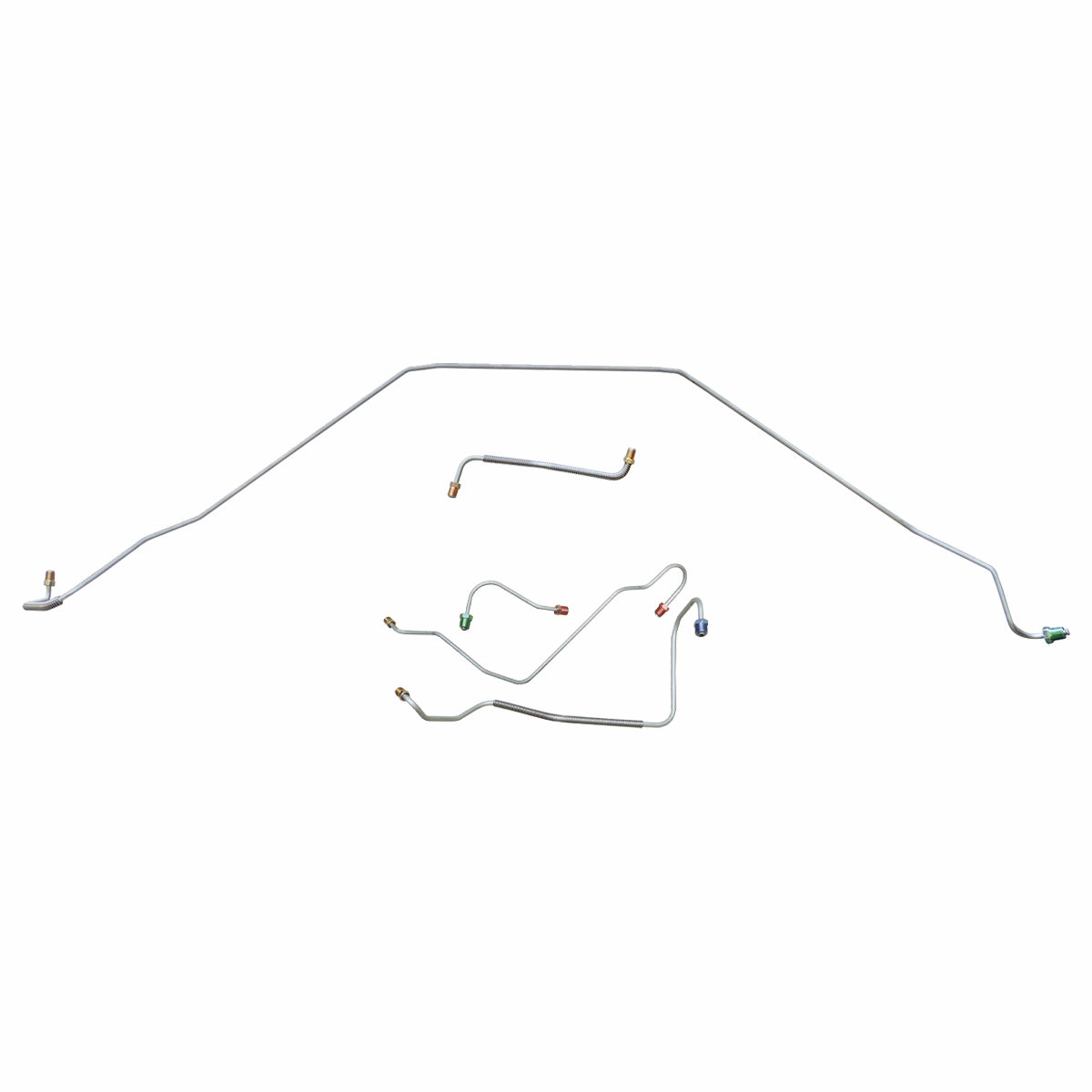 1967 Chevrolet Chevelle/Malibu/SS Power Disc Front Brake Line Kit 5pc, Stainless
