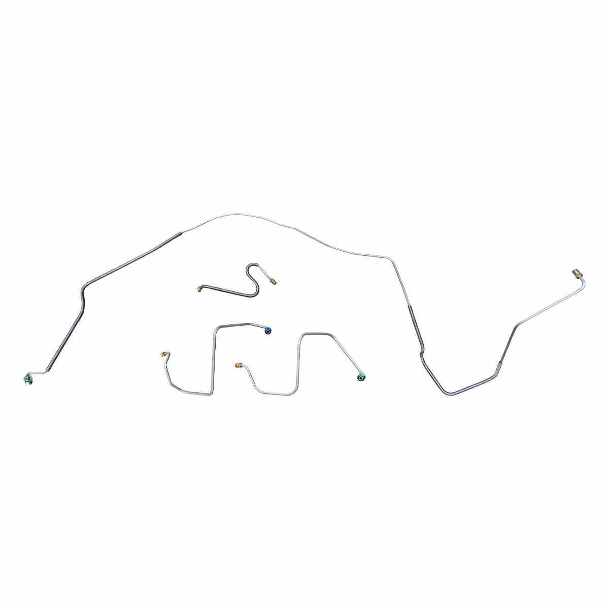 1967 Chevrolet Chevelle SS Manual Drum Front Brake Line Kit 4pc, SS Only, Stainless