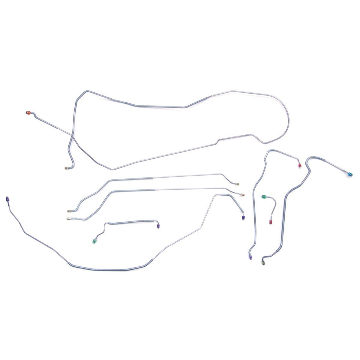 1968 Chevrolet Chevelle SS (Only) Hardtop Power Disc Brake Line Kit 8pc, Stainless