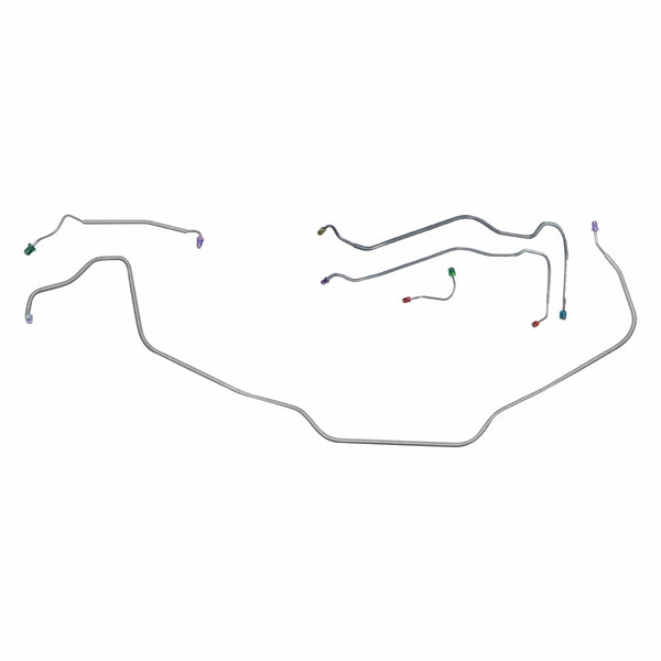 1969 Chevrolet Chevelle Malibu El Camino Power Disc Front Brake Line Kit 5pc, Stainless