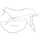 1971-72 Chevrolet Chevelle Malibu Hardtop Power Disc Complete Brake Line Kit 7pc, Stainless