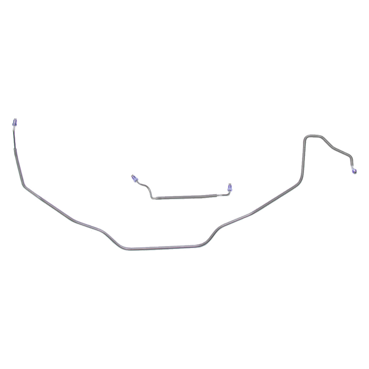1971-72 Chevrolet Chevelle 3/16" Right & Left Front Disc Brake Lines 2pc, Stainless