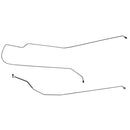 1997-1999 Chevrolet Monte Carlo, Front Disc-Rear Drum with ABS, Rear Axle Brake Lines - 2pc - Stainless Steel