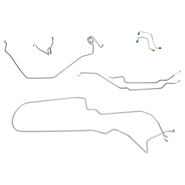 1971 Chevrolet Nova SS Power Disc Brake Line Kit 7pc, Stainless