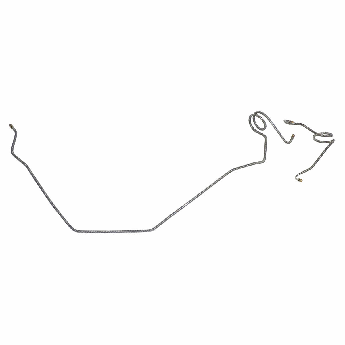 1971-72 Nova Ventura Power Disc, Right & left Front Brake Lines, 2pc Stainless