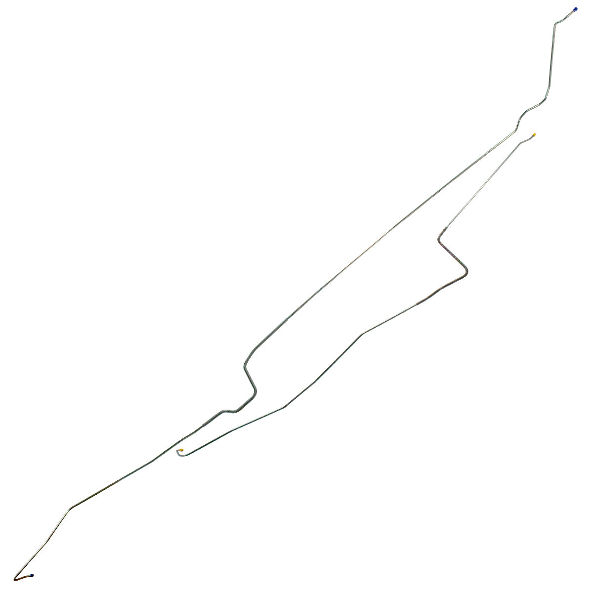 1973-74 Chevrolet Nova/SS 1/4" Fuel Return Lines 2pc, Stainless
