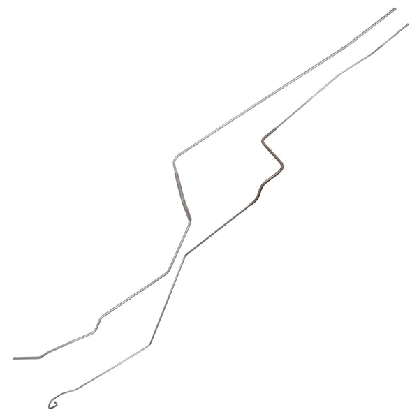 1975-79 Chevrolet Nova SS (PS Routing) 1/4" Fuel Return Lines 2pc, Stainless