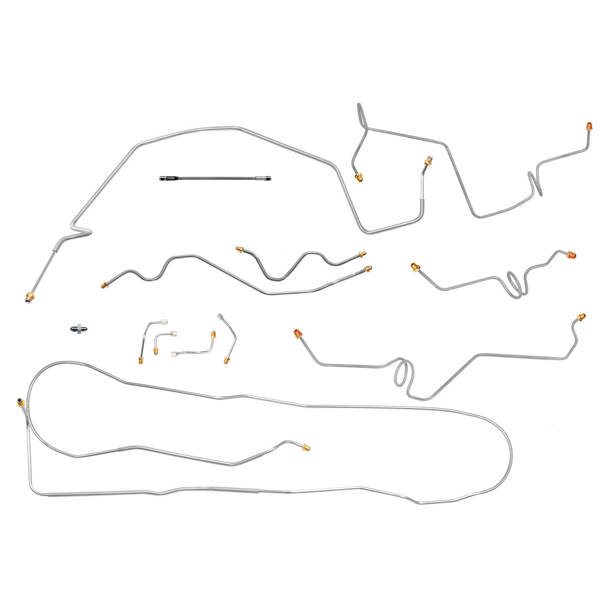 2000-05 Chevrolet/GMC S10 Blazer/Jimmy 2WD w/Four-Wheel Disc Complete Brake Line Kit 11pc, Stainless