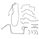 (Late) 2000-05 Chevrolet GMC Blazer Jimmy 4WD Four-Wheel Disc Complete 1/4" Brake Line Kit 11pc, Stainless