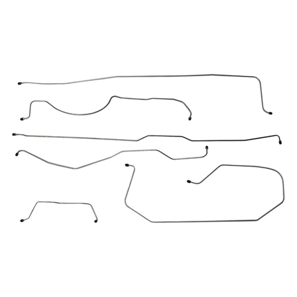 1955 Series II-1956 Chevrolet GMC Truck 2wd Or 4wd Std. Cab Short Bed Manual Drum Brake Line Kit 6pc, Stainless