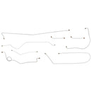 1960-62 Chevrolet GMC Truck 2wd 4wd 1/2-Ton Std. Cab Shortbed Power Drum Complete Brake Line Kit (Clutch Line Separate) 8pc, Stainless