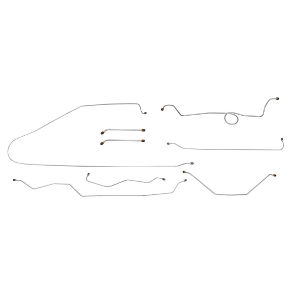1964 Chevrolet GMC Truck 2WD 1/2-Ton Std. Cab Shortbed Manual Drum Brake Line Kit 8pc, Stainless